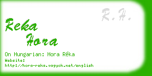 reka hora business card